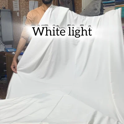 Boski WshinWear High Quality Class Fabric Farooq Textile (Light White Deep Colour)